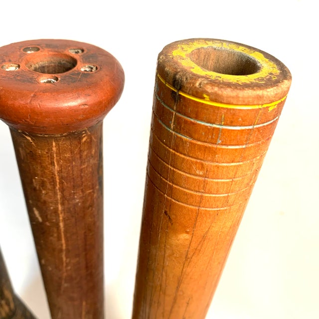 Early 20th Century Early 20th Century Wooden Textile Quills Mixed Set of 8 For Sale - Image 5 of 12