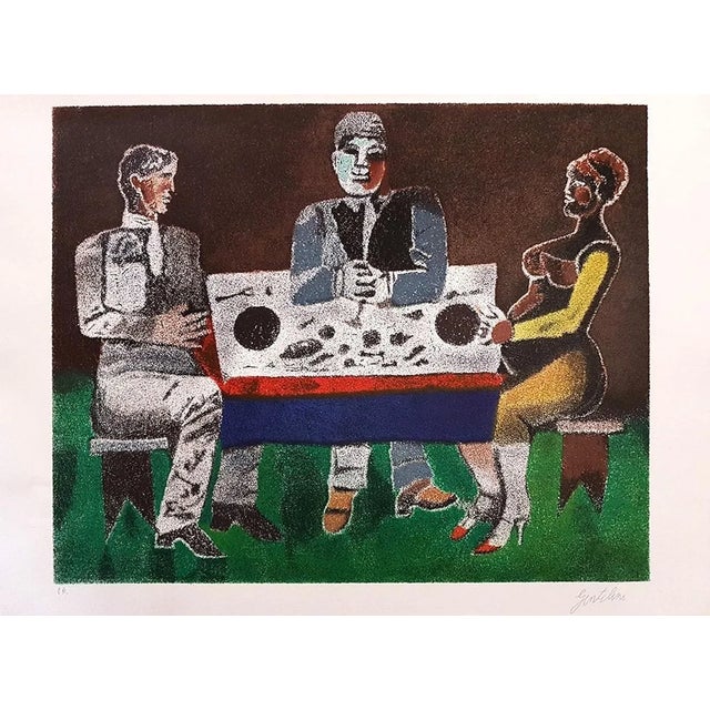 Symposium - Original Lithograph by Franco Gentilini - 1980 1980 For Sale