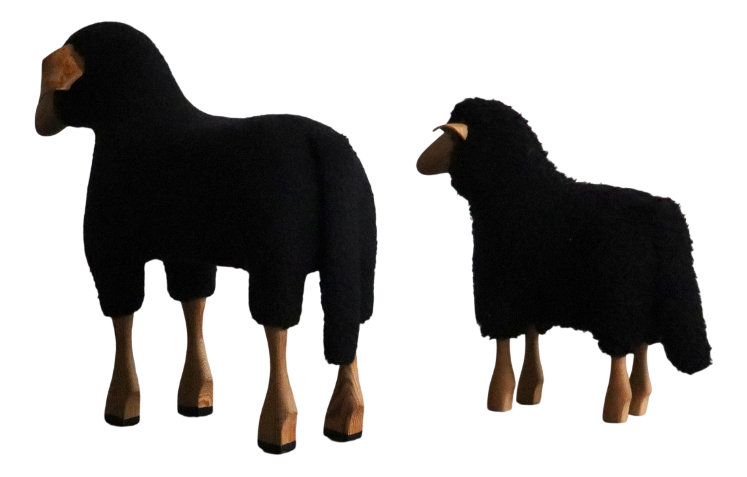 Sheep by Hanns Peter Krafft for Meier, Germany, 1982, Set of 2