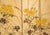 "Tit and Chrysanthemums", Showa Era Japanese Painted Silk Bybu Screen For Sale - Image 9 of 18