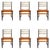 Wood Chairs by Michael Van Beuren for Domus - Set of 6 For Sale - Image 7 of 7