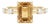 Citrine & Cubic Zirconia Wedding Ring - November Birthstone Stacking Ring Us 7 For Sale