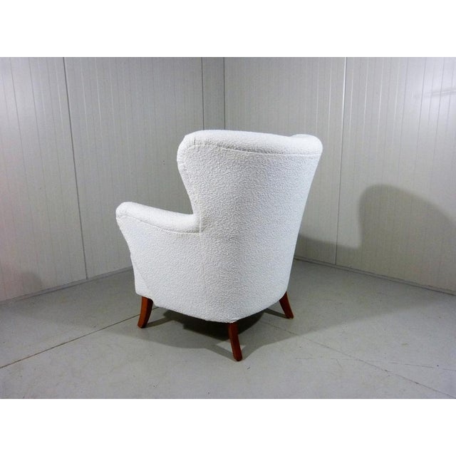 Mid-Century Modern Boucle Lounge Chair, Sweden, 1950s For Sale - Image 3 of 16