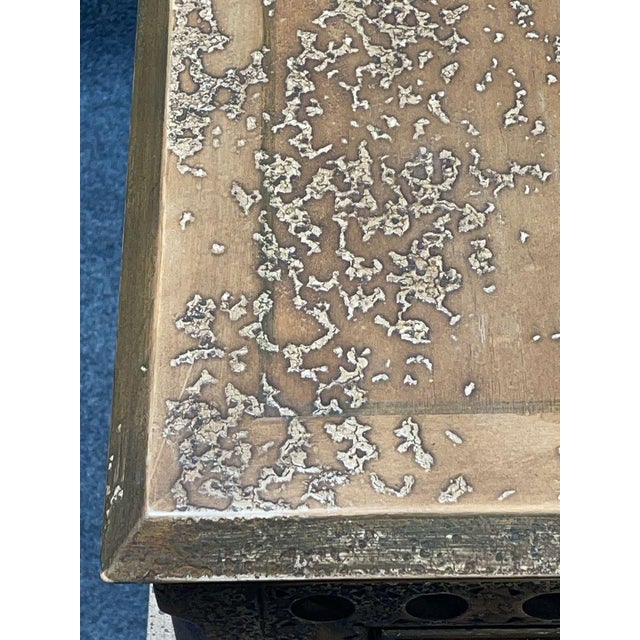 Wood Pair of Intricately Carved Two-Drawer Nightstands For Sale - Image 7 of 7
