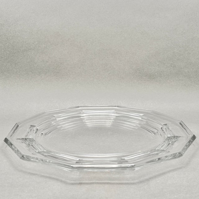 Tiffany and Co. Vintage Tiffany & Co. “Windham” Clear Crystal Serving Platter For Sale - Image 4 of 9