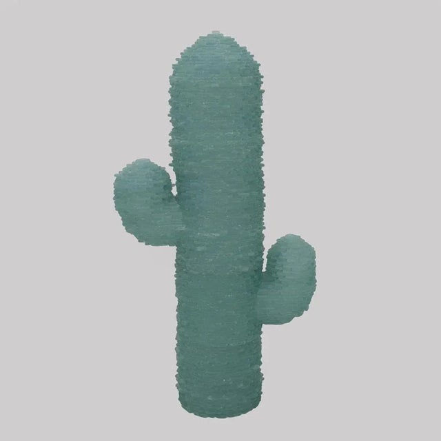 Mid-Century Modern Cactus Floor Lamp in Water Green Murano Glass from Poliarte, 1970s For Sale - Image 11 of 11