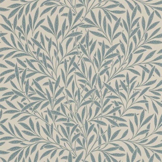 Morris & Co Willow Wallpaper in Slate For Sale