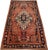 Antique Farahan Sarouk Rug, Handmade Oriental Rug, Rusty Red Navy Blue Very Fine For Sale - Image 11 of 18