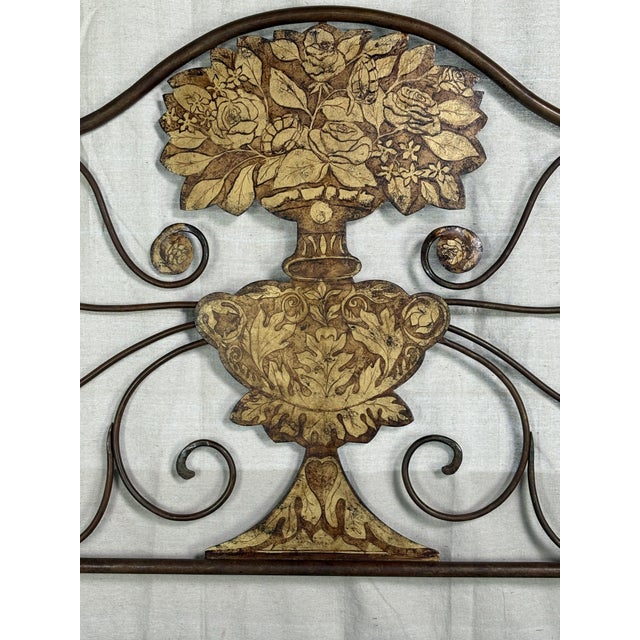 A rare pair of painted wrought iron panels fabricated by Slayman Forge in 1995 and finished by Valley Craftsmen as part of...