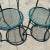 1970s Green Metal Outdoor Mid Century Mesh Chairs - Set of 2 For Sale - Image 5 of 7