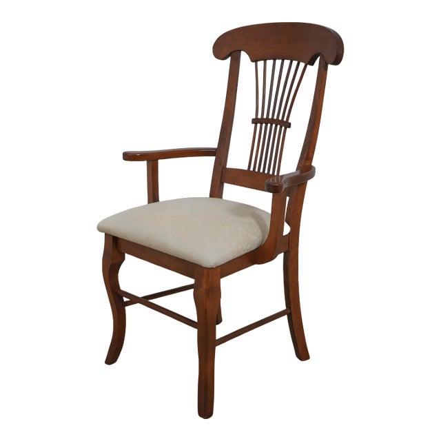 Maple Wheat Back Occasional Armchair For Sale