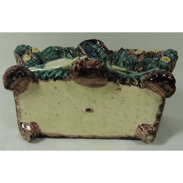 19th Century Country Majolica Palissy Fish Jardiniere For Sale In Austin - Image 6 of 7