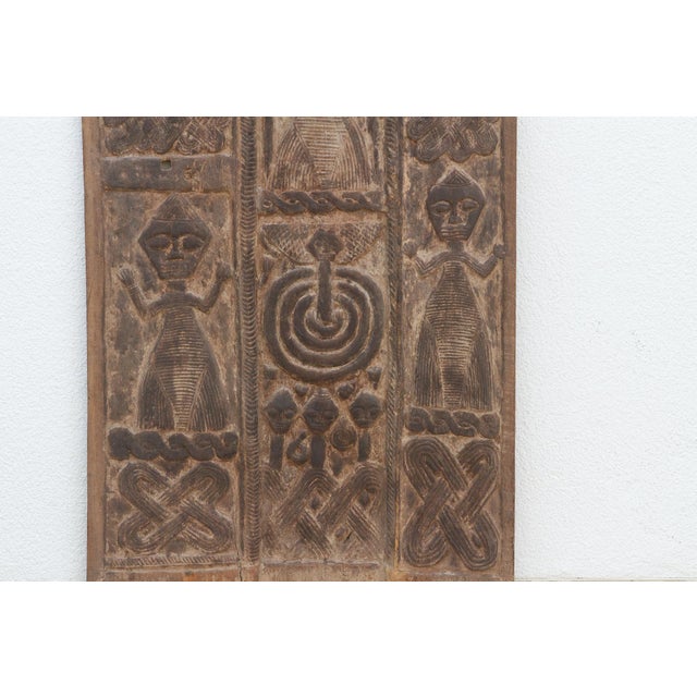 African Beautifully Carved Igbo Cosmogram Door For Sale - Image 3 of 6
