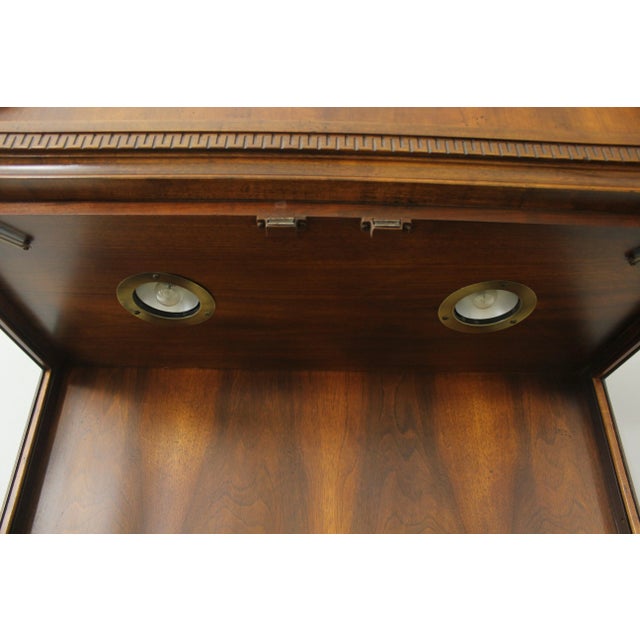 Baker Inlaid Walnut 2 Door China Display Cabinet For Sale In Philadelphia - Image 6 of 13