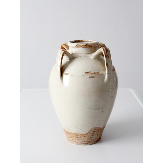 Vintage Handmade Studio Pottery Amphora Vase For Sale - Image 16 of 16