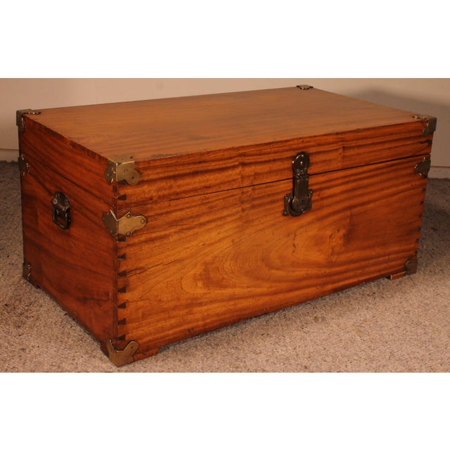Camphor Wood Campaign Chest For Sale - Image 6 of 15
