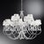 Victory luxury rose chandelier in chrome and italian cut glass by aggiolight. Dimensions: d 115 x h 87 cm. Materials:...