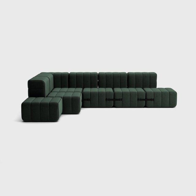 Modular Corner Sofa in Dama Fabric by Ambivalenz, Set of 12 For Sale - Image 13 of 18