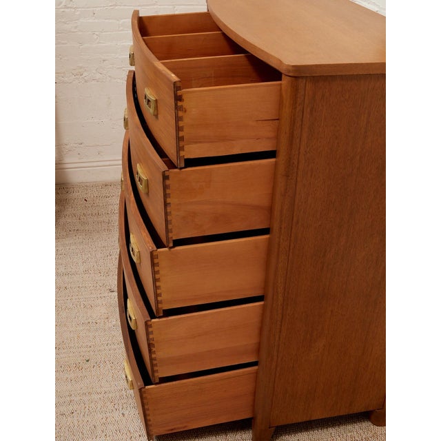 Chestnut Vintage Highboy Mahogany Dresser For Sale - Image 8 of 12