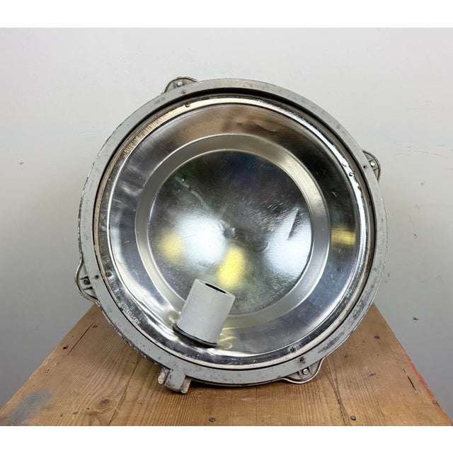 Industrial Polish Cast Aluminium Factory Pendant Lamp from Mesko, 1970s For Sale - Image 16 of 17