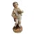 Antique English Staffordshire Man With 2 Doves Figure Circa 1860's For Sale