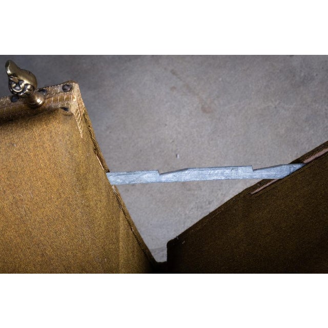 Vintage Green and Yellow Velvet Knole Sofa, 1950s For Sale - Image 12 of 16