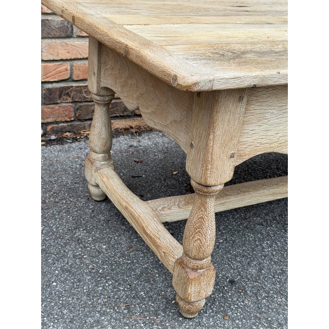 Wood 20th Century Scrubbed Coffee Table For Sale - Image 7 of 10
