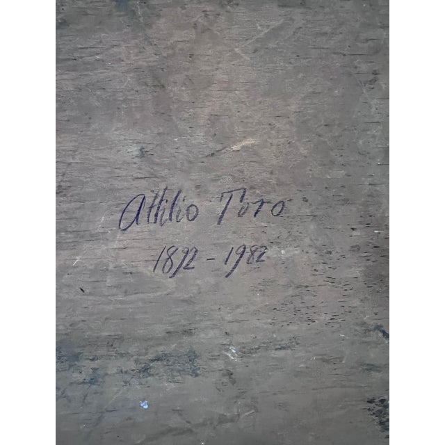 Attilio Toro, Portrait of a Woman, 1920s-1940s, Oil Painting, Framed For Sale - Image 7 of 9