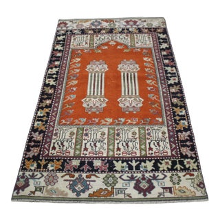 1970s Farmhouse Style Turkish Wool Oushak Area Rug For Sale