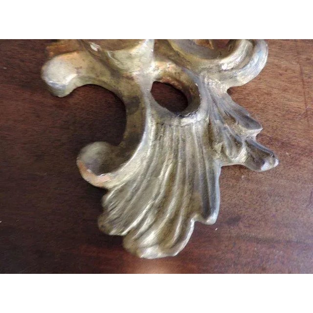 Wood 19th Century Chippendale Style Carved Giltwood Wall Brackets - A Pair For Sale - Image 7 of 11