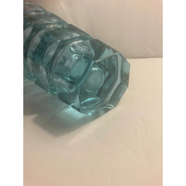 1990s 1990s Alexandrite Moser Large Glass Vase For Sale - Image 5 of 8