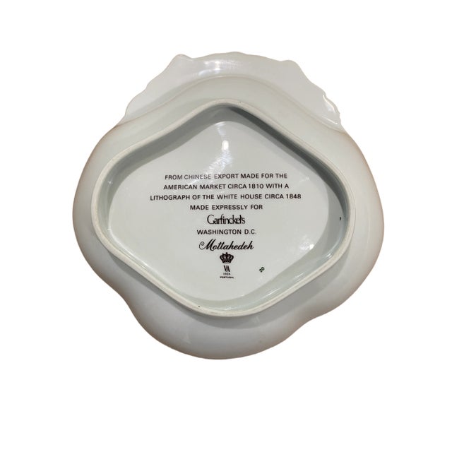 Ceramic Mid 20th Century Rare Mottahedeh Vista Alegre "White House" Porcelain Shrimp and Oyster Dish For Sale - Image 7 of 7