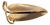 Vintage 1950s Signed Napier Goldtone Ribbed Leaf Curled Stem Brooch For Sale