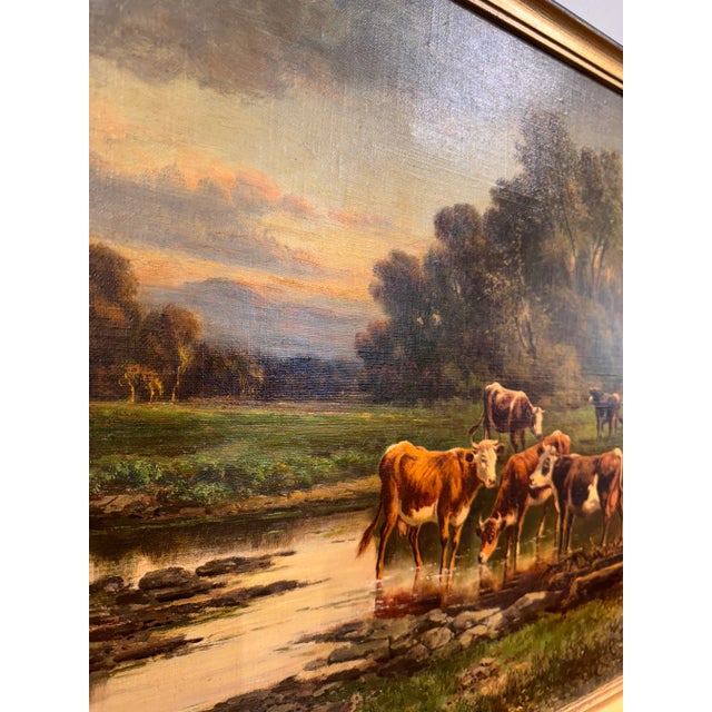 English Early 20th Century English Oil on Canvas For Sale - Image 3 of 7