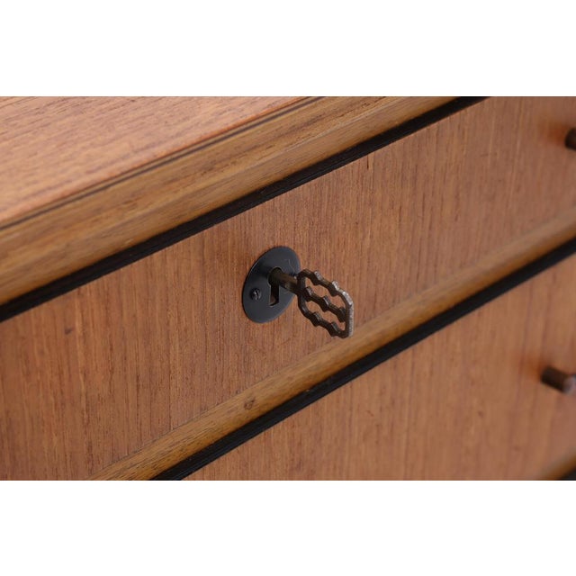 Wood Mid-Century Teak Chest of Drawers, 1960s For Sale - Image 7 of 11