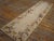 1930s Tan Beige Floral Folk Art Antique American Hooked Rug 2'6" X 9'0" Handknotted Wool Carpet For Sale In New York - Image 6 of 10