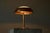 Art Deco Table Lamp in Patinated Copper with Brass and Satin Glass, 1950s For Sale - Image 6 of 10