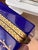 1960s Cobalt / Lapiz Italian Opaline Glass Casket With Gold Mounts and Beautiful Enamel Detail For Sale - Image 4 of 12