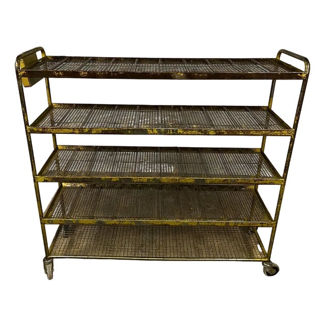 Industrial Cart Rack in Iron For Sale