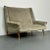 Italian Mid-Century Modern Gio Ponti Style Sofa / Settee, Velvet, Walnut, 1950s For Sale - Image 4 of 13