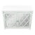 Vintage Elegant White Mirrored Buffet Sideboard With Diamond Lattice Detail For Sale In New York - Image 6 of 17