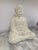 1990s Ivory Patina Buddha Statue For Sale - Image 5 of 12