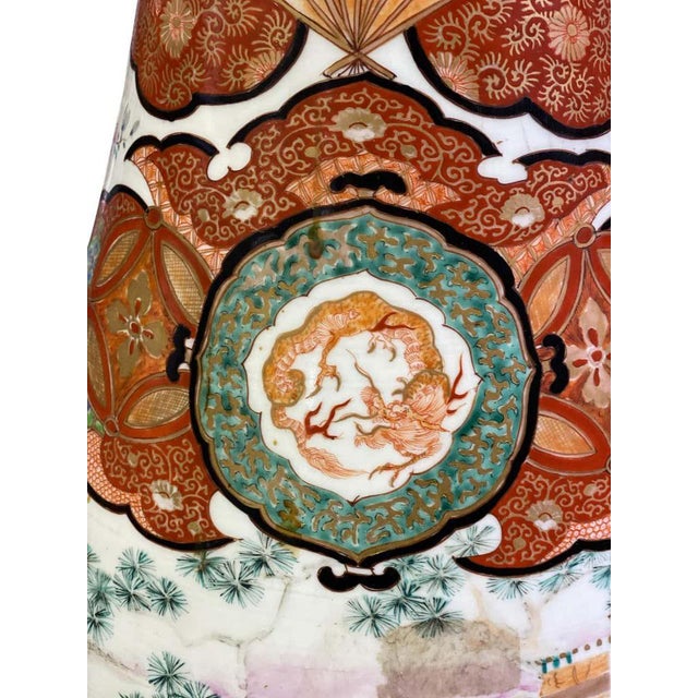 Japanese Kutani Vases, 19th Century, Set of 2 For Sale - Image 4 of 16