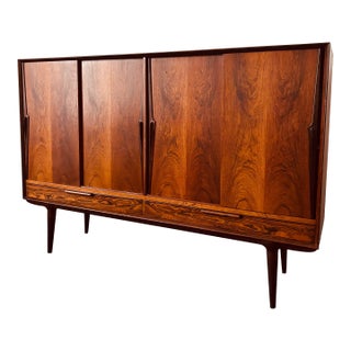 1960s Gunni Omann Rosewood Highboard Storage Cabinet, Vintage, Model 13 For Sale