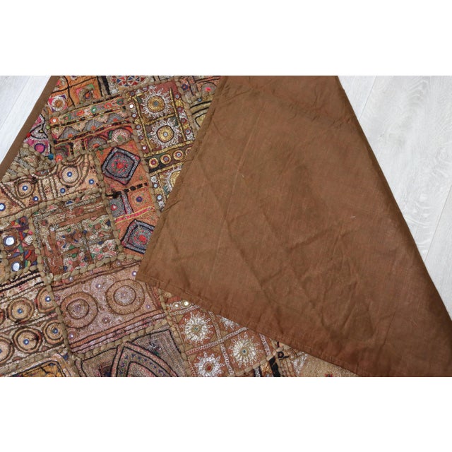 Vintage Embroidered Wall Hung Patchwork Tapestry, Kutch, India For Sale - Image 16 of 18