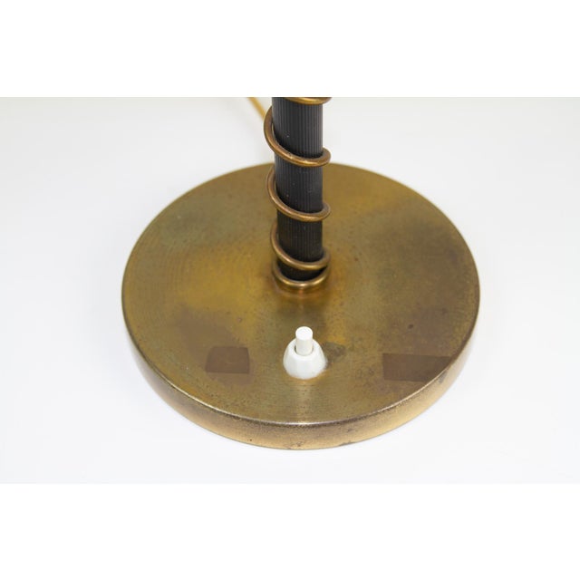 Danish Art Deco Brass Table Lamp, 1930s For Sale - Image 4 of 17