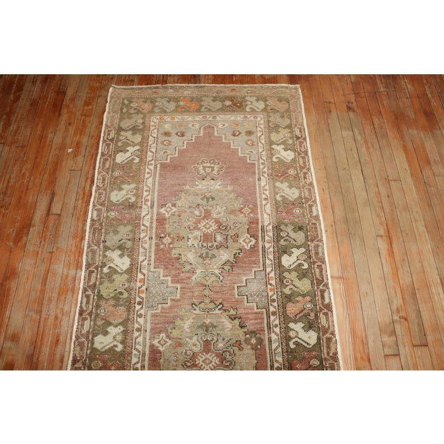 Textile Vintage Zabihi Collection Turkish Anatolian Runner - 3'2" x 10'6" For Sale - Image 7 of 7
