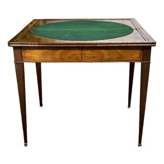 19th Century Games Table in Mahogany and Walnut For Sale