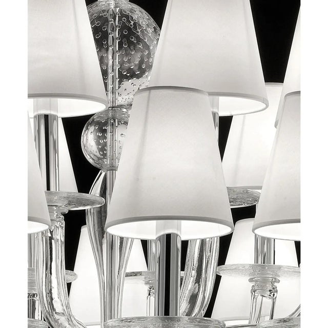 Transparent Murano Glass Chandelier by Simoeng for Simoeng For Sale - Image 6 of 8