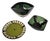 Vintage Danish Ceramic Bowls and Dish from Kähler, 1960s, Set of 3 For Sale